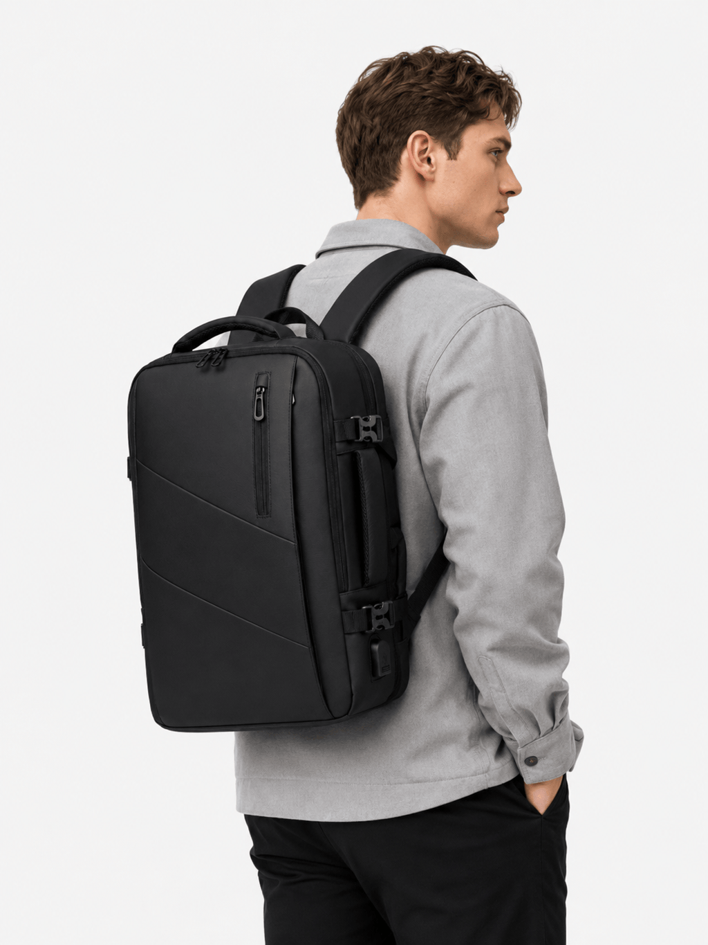 Sackovia Sac À Dos Travail Homme Extensible Port USB Externe