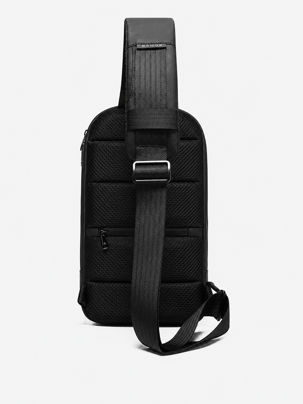Sackovia Sac bandoulière sling noir en tissu Oxford résistant à l'eau