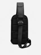 Sackovia Sac bandoulière sling noir en tissu Oxford résistant à l'eau
