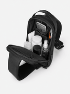 Sackovia Sac bandoulière sling noir en tissu Oxford résistant à l'eau