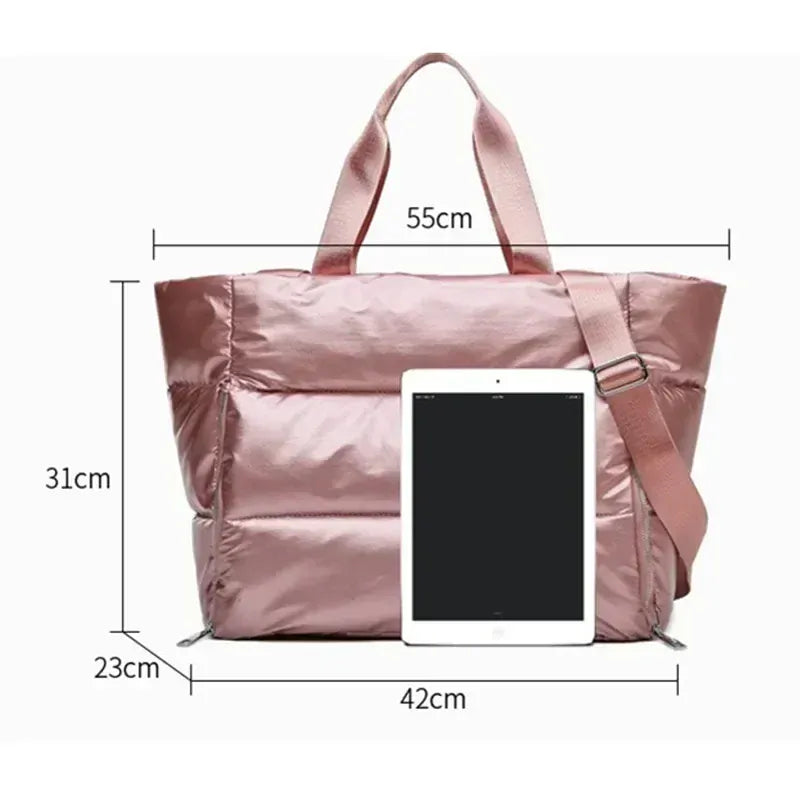 Sackovia Sac de sport femme imperméable rose lilas avec compartiment humide et sec