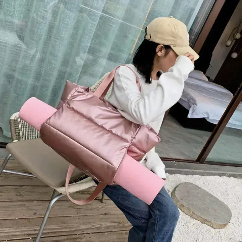 Sackovia Sac de sport femme imperméable rose lilas avec compartiment humide et sec