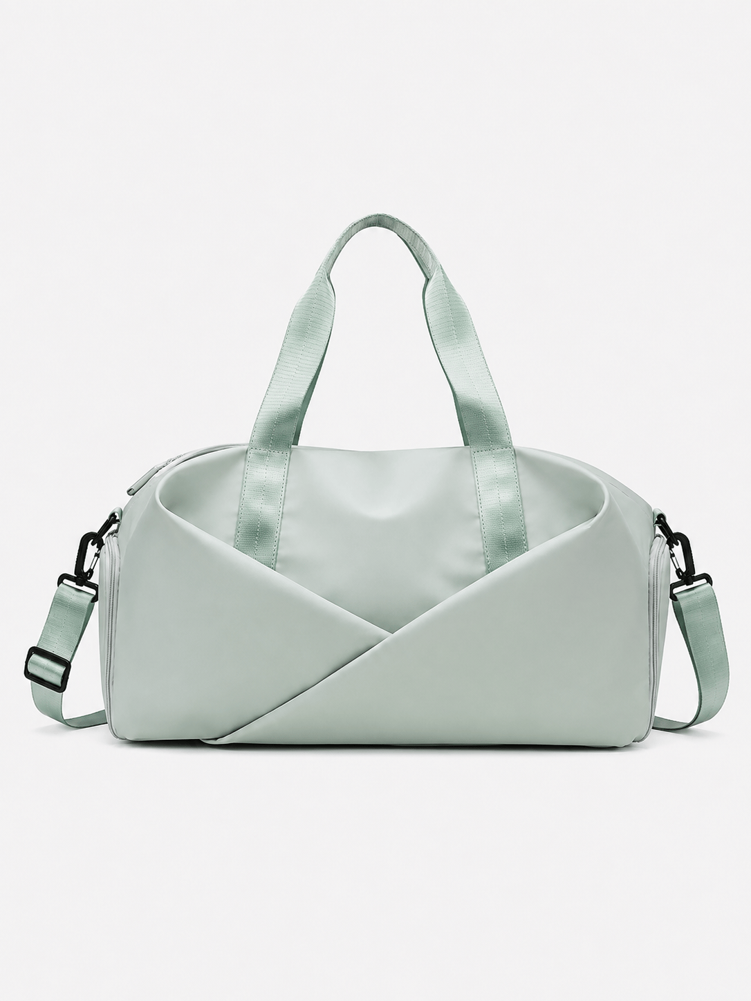 Sackovia Sac de sport femme vert menthe en nylon, compartiment sec et humide