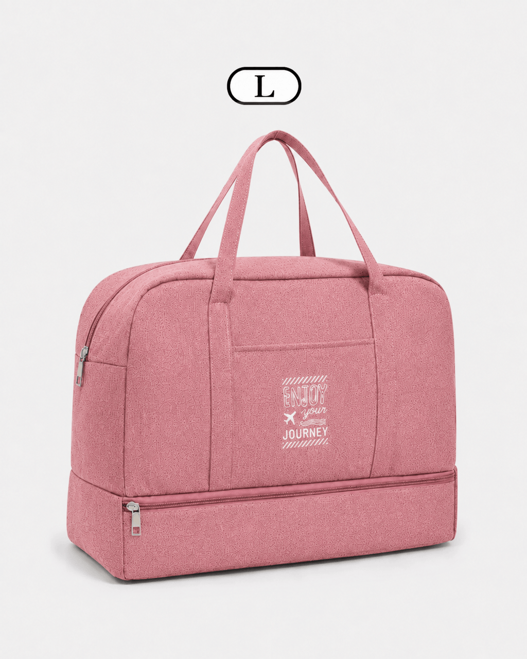 Sackovia Sac de voyage femme gris en Oxford à compartiment humide et sec