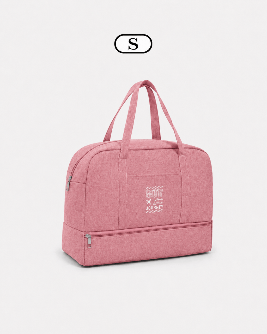 Sackovia Sac de voyage femme gris en Oxford à compartiment humide et sec