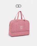 Sackovia Sac de voyage femme gris en Oxford à compartiment humide et sec