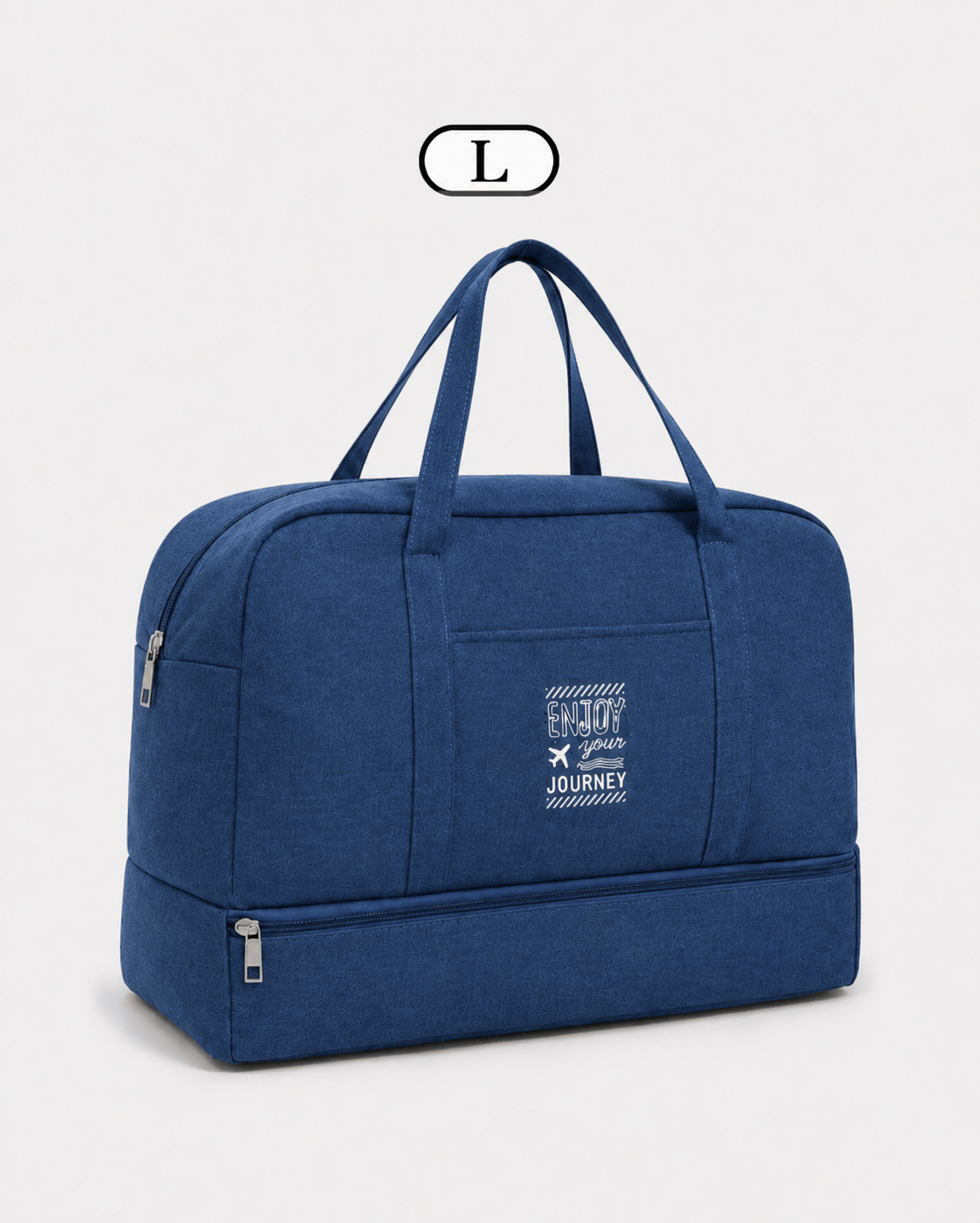 Sackovia Sac de voyage femme gris en Oxford à compartiment humide et sec