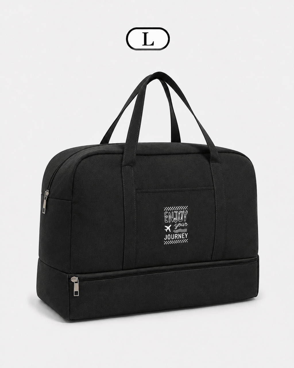 Sackovia Sac de voyage femme gris en Oxford à compartiment humide et sec