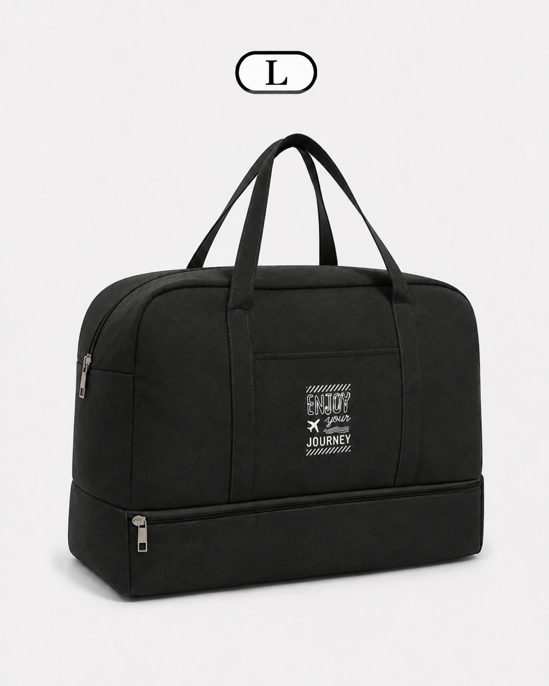Sackovia Sac de voyage femme gris en Oxford à compartiment humide et sec