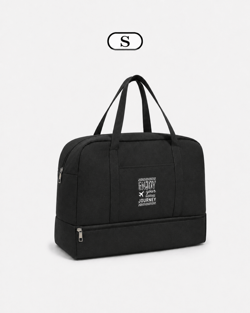 Sackovia Sac de voyage femme gris en Oxford à compartiment humide et sec