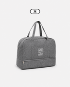 Sackovia Sac de voyage femme gris en Oxford à compartiment humide et sec