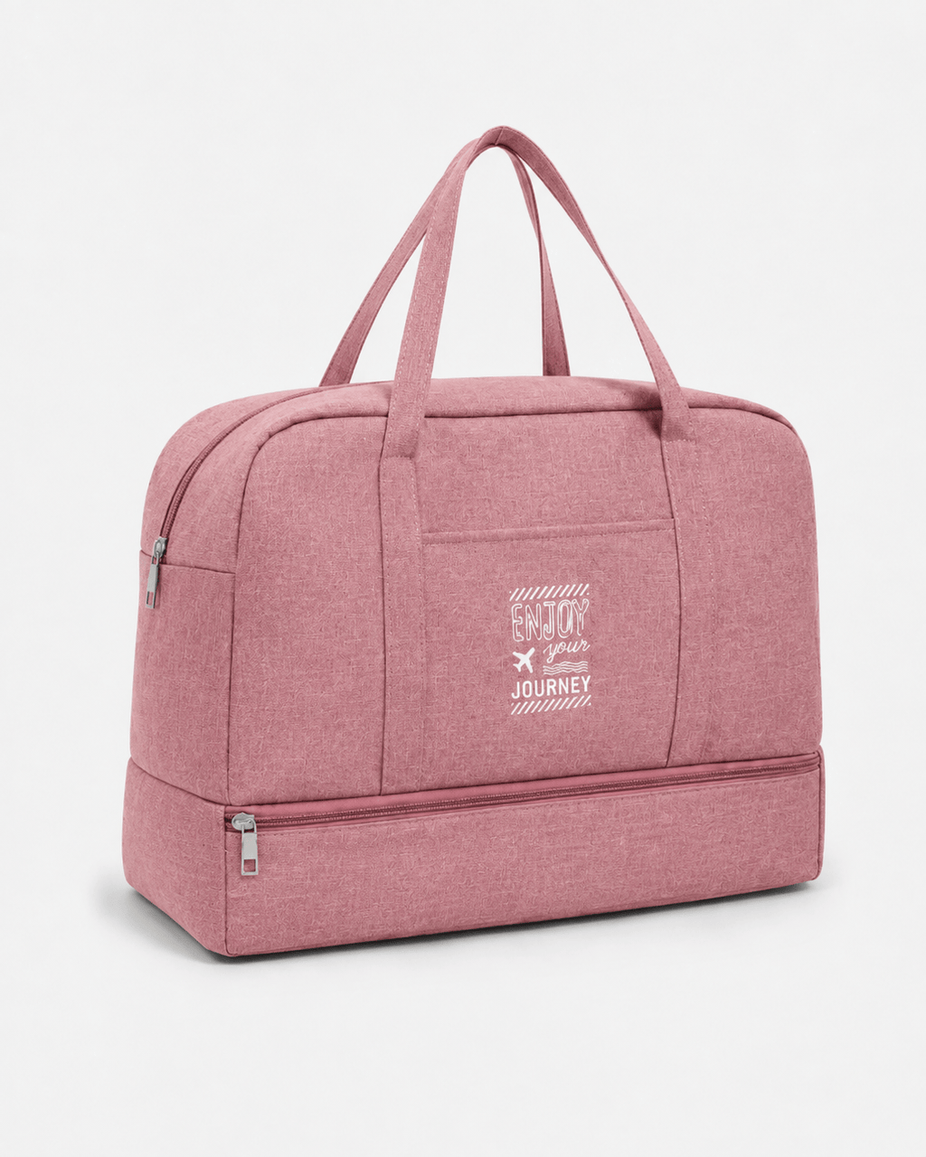 Sackovia Sac de voyage femme gris en Oxford à compartiment humide et sec