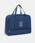 Sackovia Sac de voyage femme gris en Oxford à compartiment humide et sec