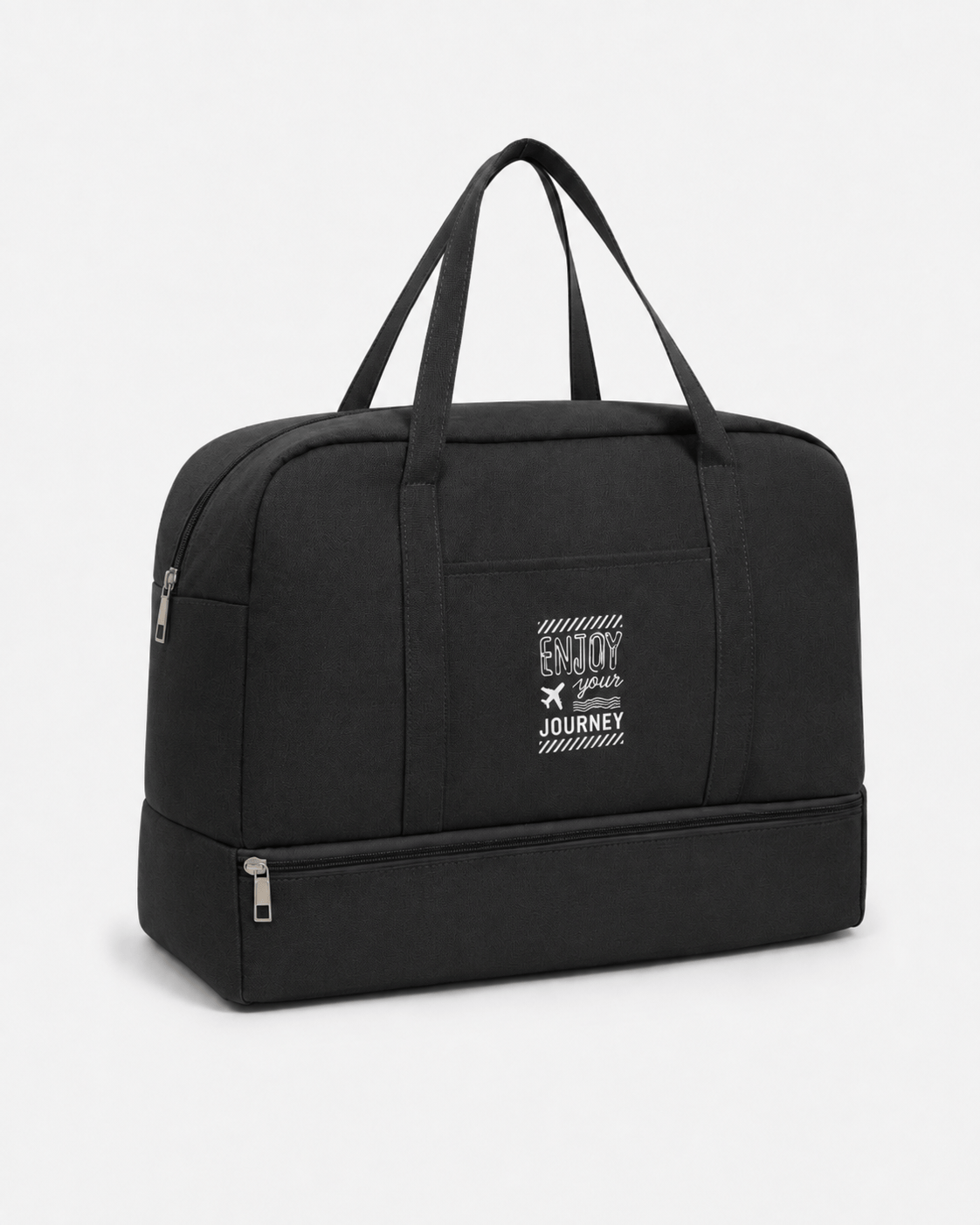 Sackovia Sac de voyage femme gris en Oxford à compartiment humide et sec