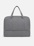 Sackovia Sac de voyage femme gris en Oxford à compartiment humide et sec