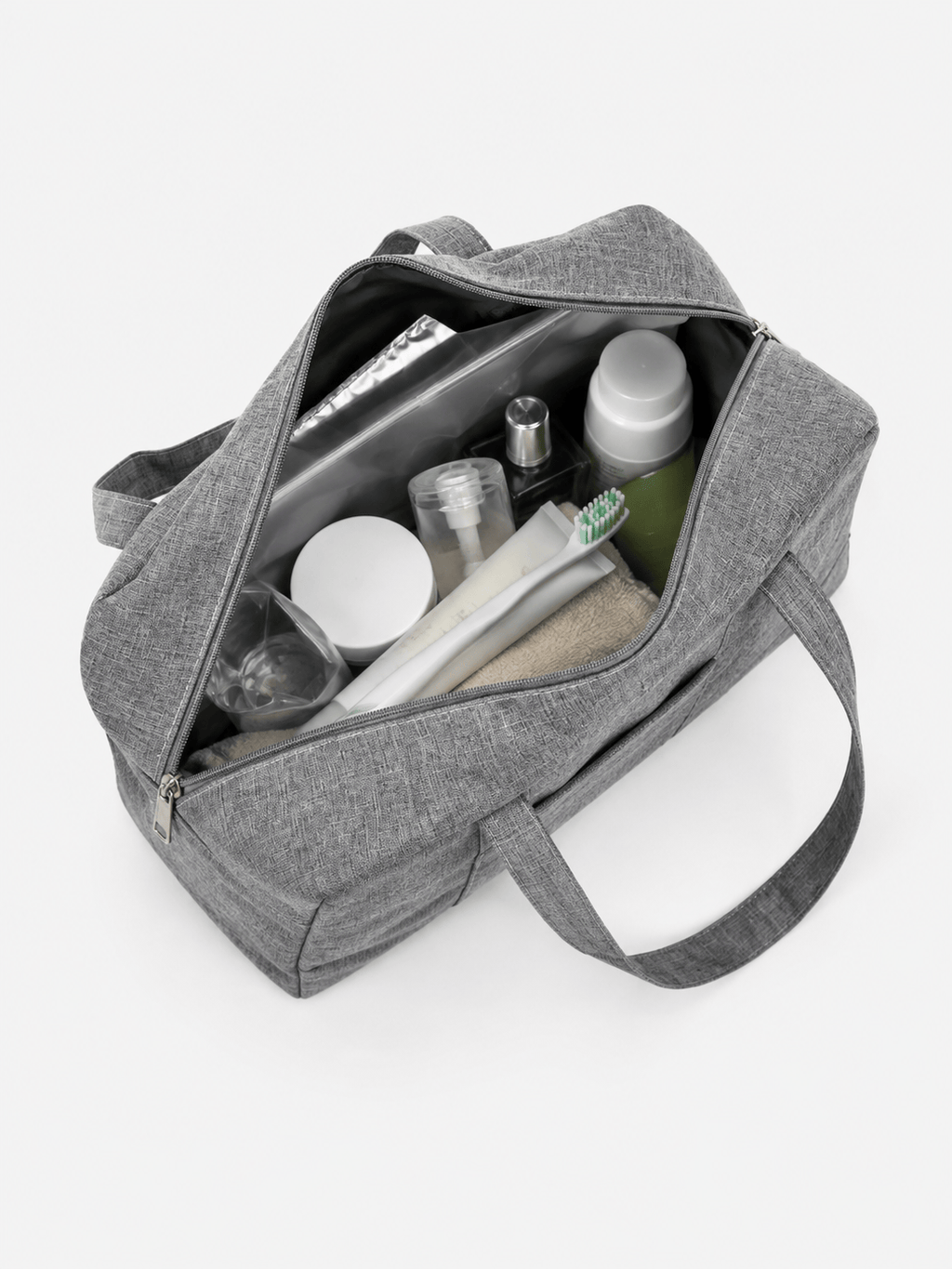 Sackovia Sac de voyage femme gris en Oxford à compartiment humide et sec