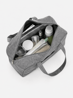 Sackovia Sac de voyage femme gris en Oxford à compartiment humide et sec