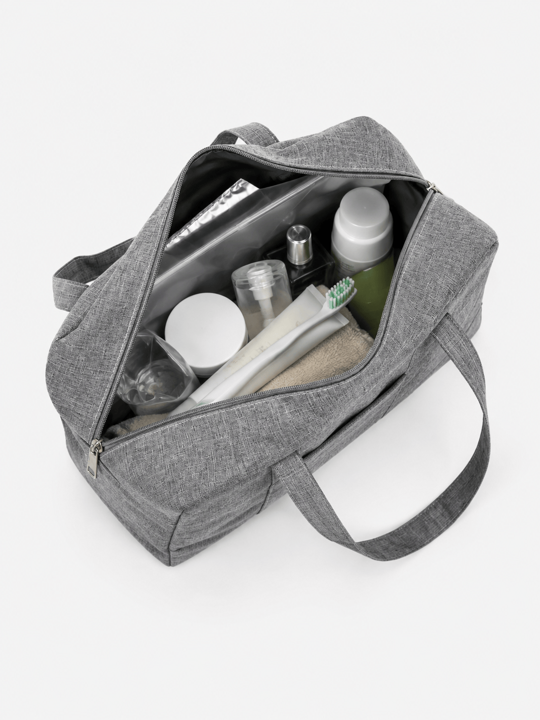 Sackovia Sac de voyage femme gris en Oxford à compartiment humide et sec