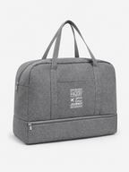 Sackovia Sac de voyage femme gris en Oxford à compartiment humide et sec