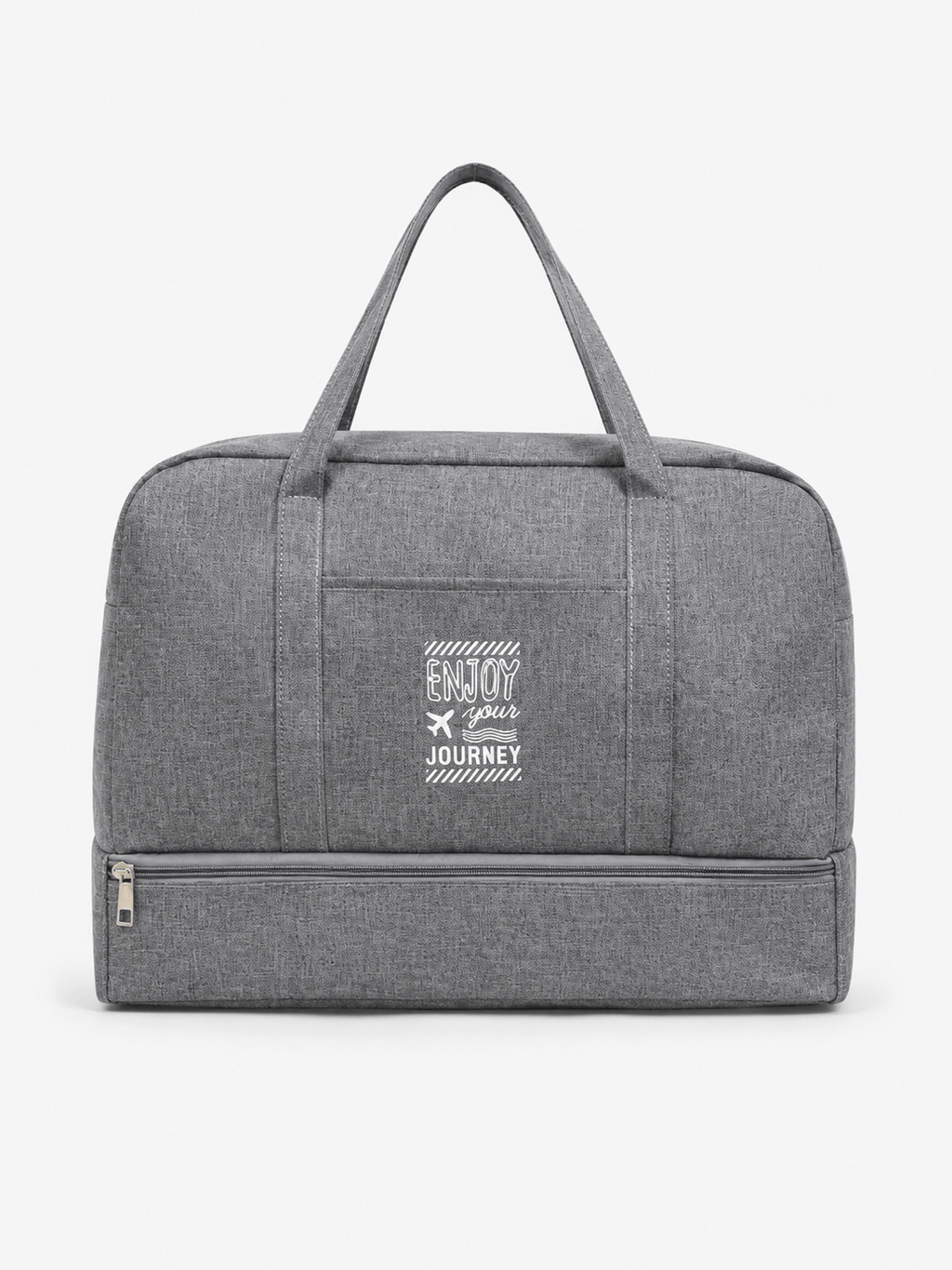 Sackovia Sac de voyage femme gris en Oxford à compartiment humide et sec