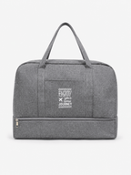Sackovia Sac de voyage femme gris en Oxford à compartiment humide et sec