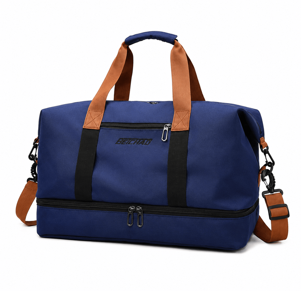 Sackovia Sac polochon de voyage femme extensible en tissu Oxford avec bandoulière