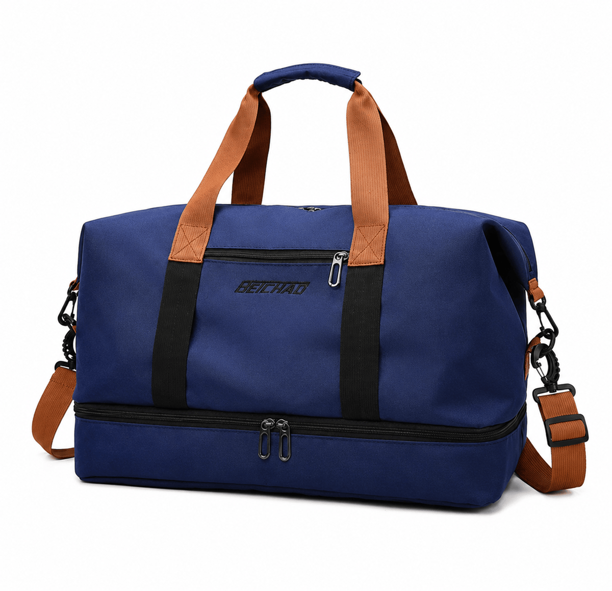 Sackovia Sac polochon de voyage femme extensible en tissu Oxford avec bandoulière