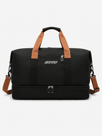 Sackovia Sac polochon de voyage femme extensible en tissu Oxford avec bandoulière