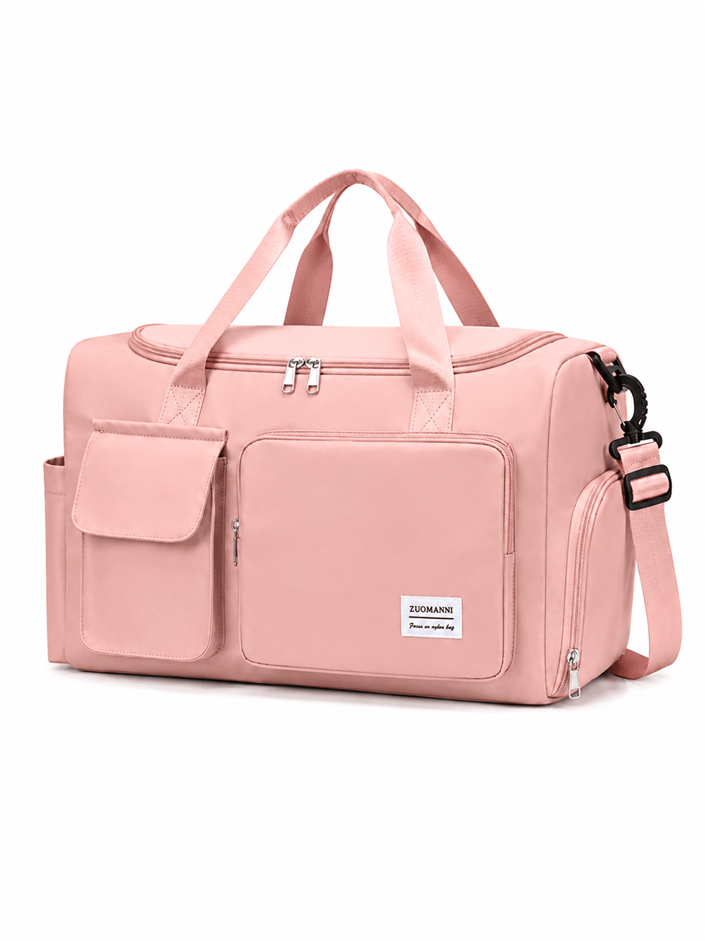 Sackovia Sac polochon de voyage femme lilas 35 L avec compartiment à chaussures