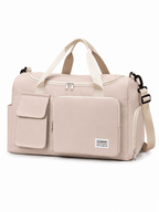 Sackovia Sac polochon de voyage femme lilas 35 L avec compartiment à chaussures