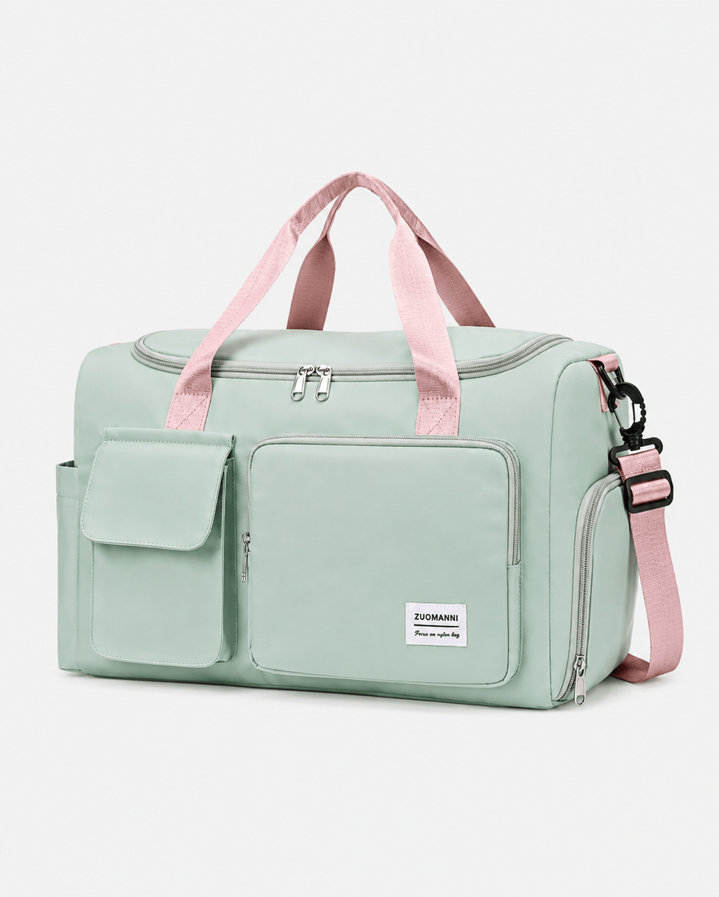 Sackovia Sac polochon de voyage femme lilas 35 L avec compartiment à chaussures