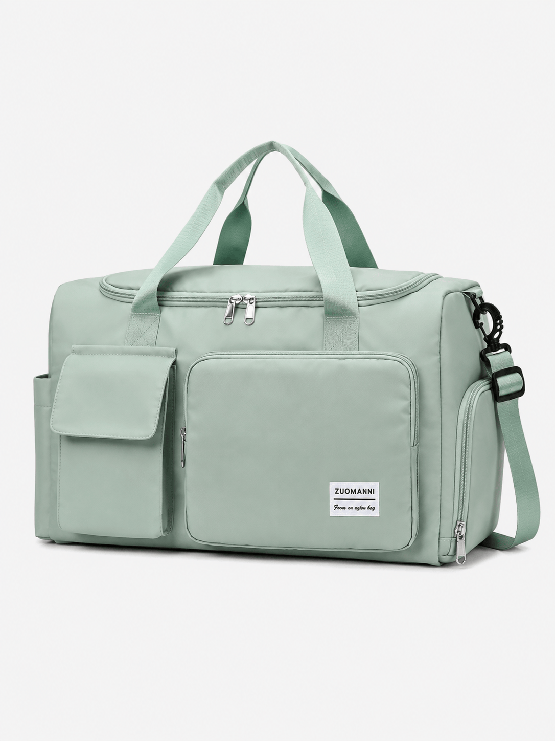 Sackovia Sac polochon de voyage femme lilas 35 L avec compartiment à chaussures