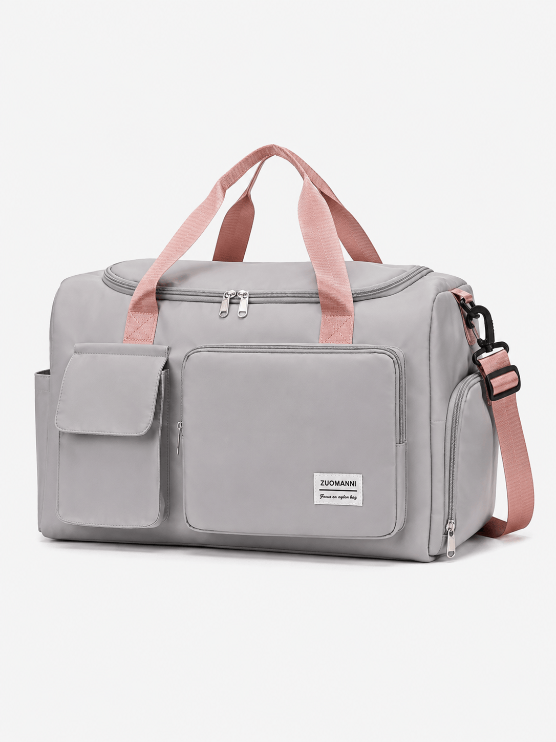 Sackovia Sac polochon de voyage femme lilas 35 L avec compartiment à chaussures