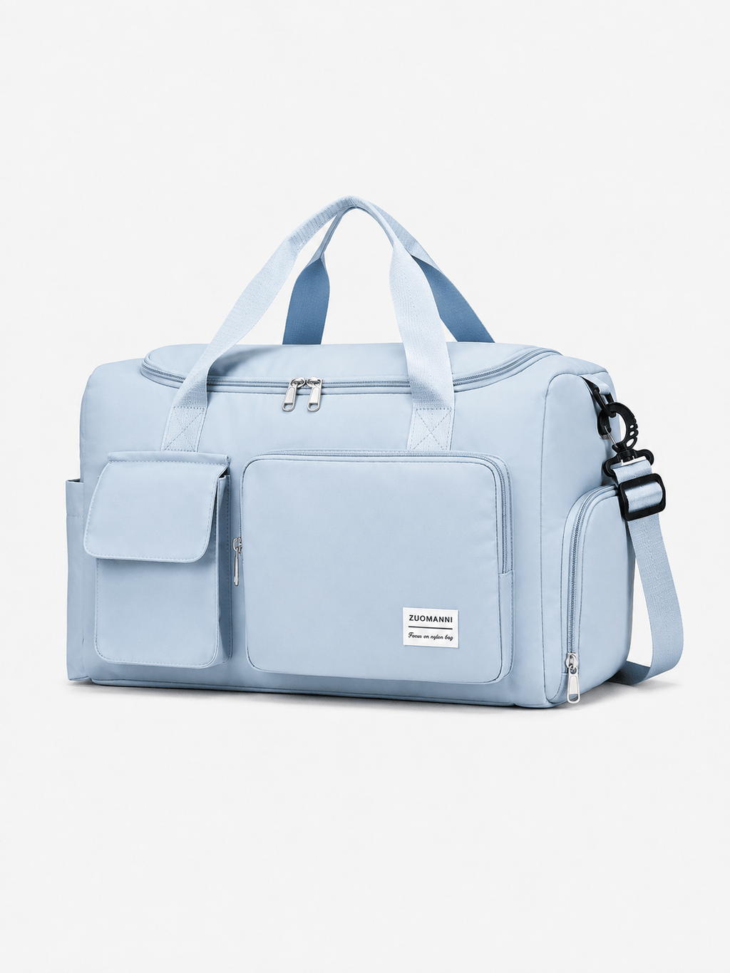 Sackovia Sac polochon de voyage femme lilas 35 L avec compartiment à chaussures