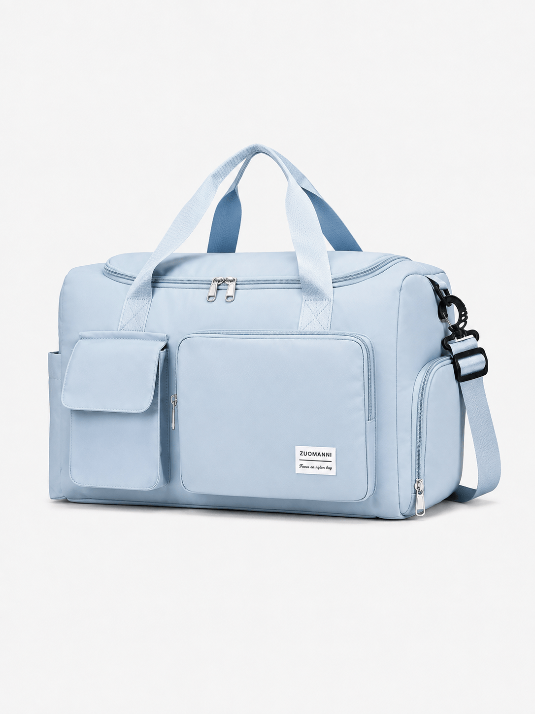 Sackovia Sac polochon de voyage femme lilas 35 L avec compartiment à chaussures