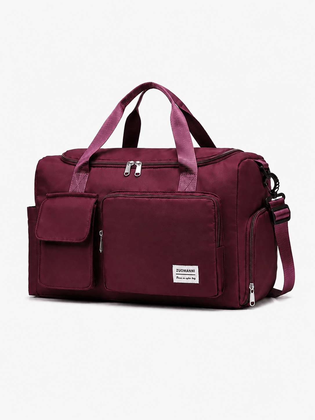 Sackovia Sac polochon de voyage femme lilas 35 L avec compartiment à chaussures