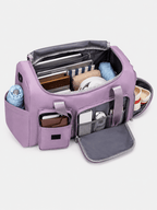 Sackovia Sac polochon de voyage femme lilas 35 L avec compartiment à chaussures