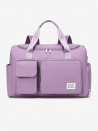 Sackovia Sac polochon de voyage femme lilas 35 L avec compartiment à chaussures
