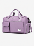 Sackovia Sac polochon de voyage femme lilas 35 L avec compartiment à chaussures