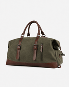 Sackovia Sac polochon de voyage homme en toile gris et marron