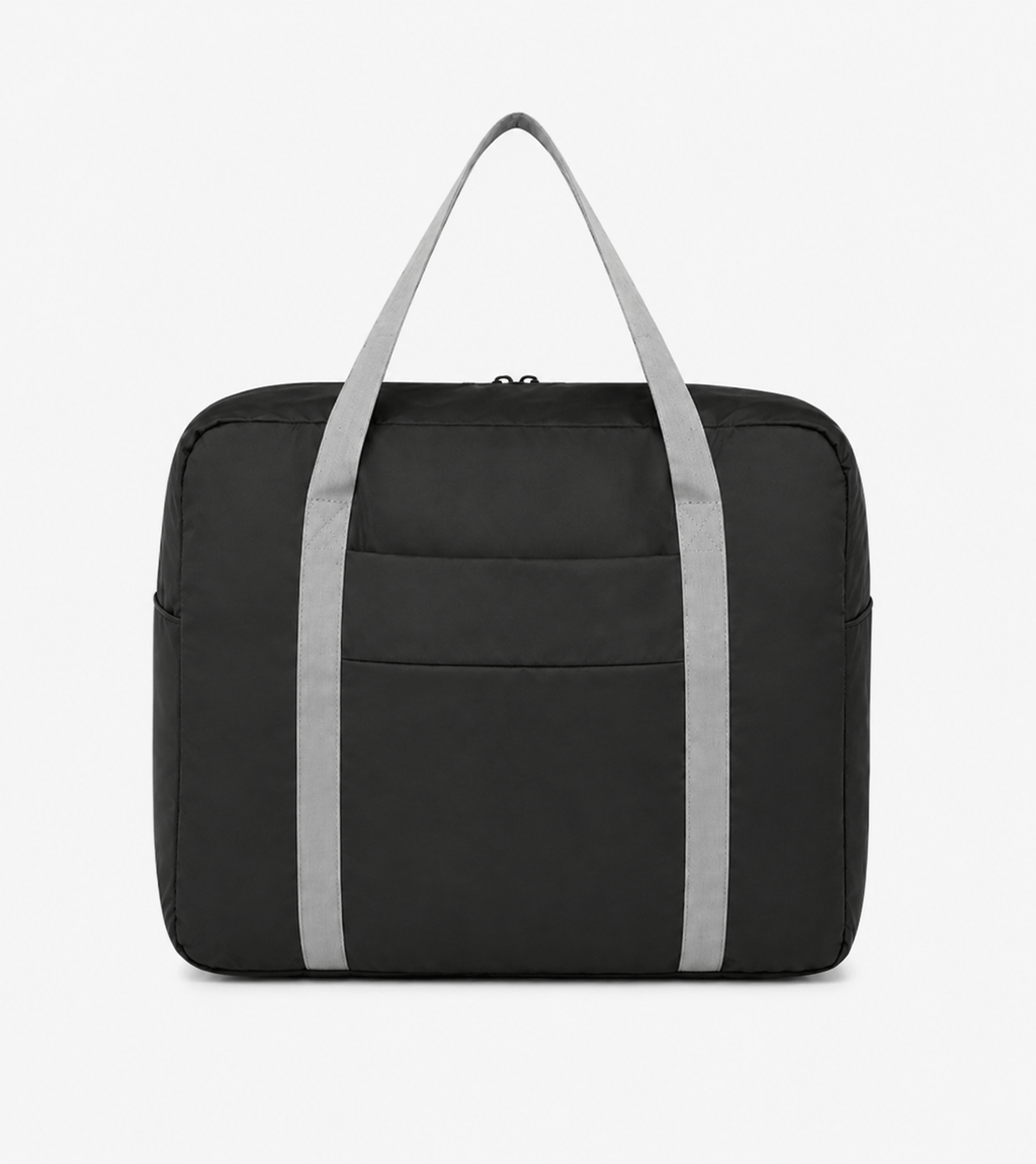 Sackovia Sac polochon de voyage pliable imperméable noir 20-35 L