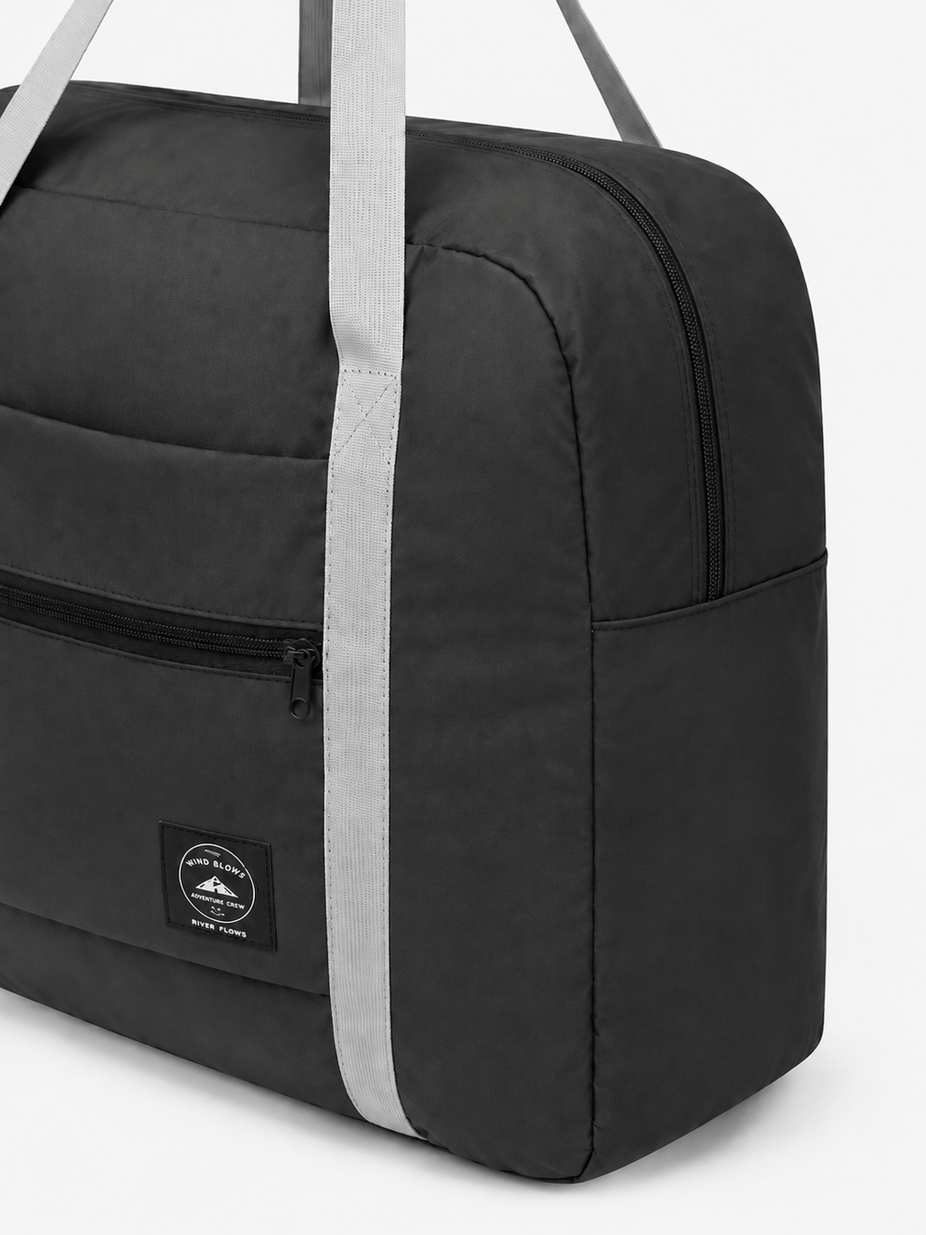 Sackovia Sac polochon de voyage pliable imperméable noir 20-35 L