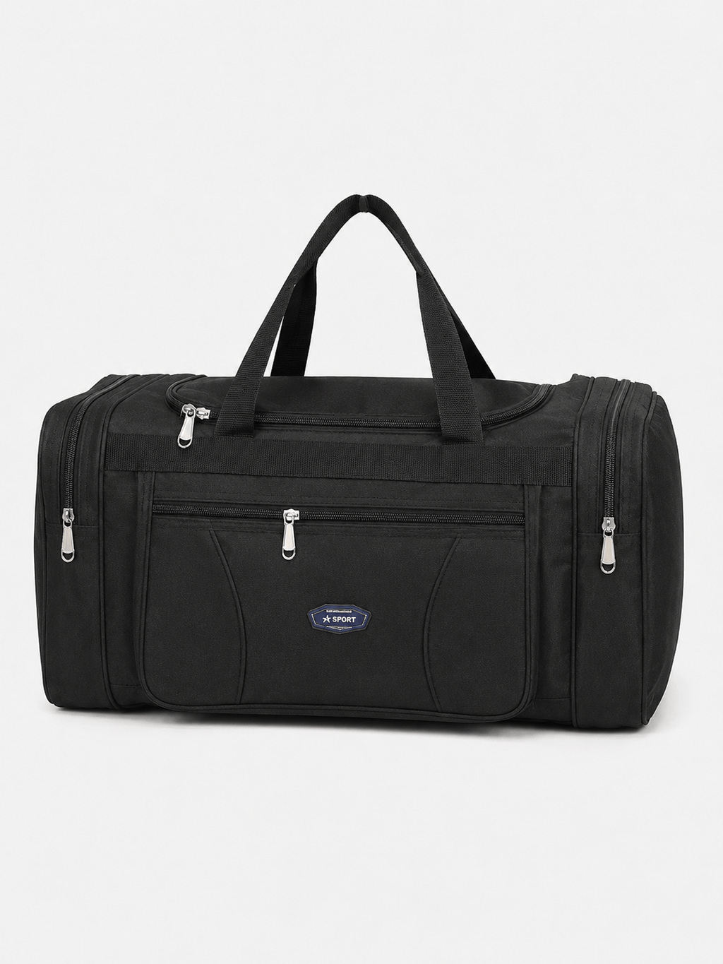 Sackovia Sac polochon homme imperméable en tissu Oxford gris grande capacité