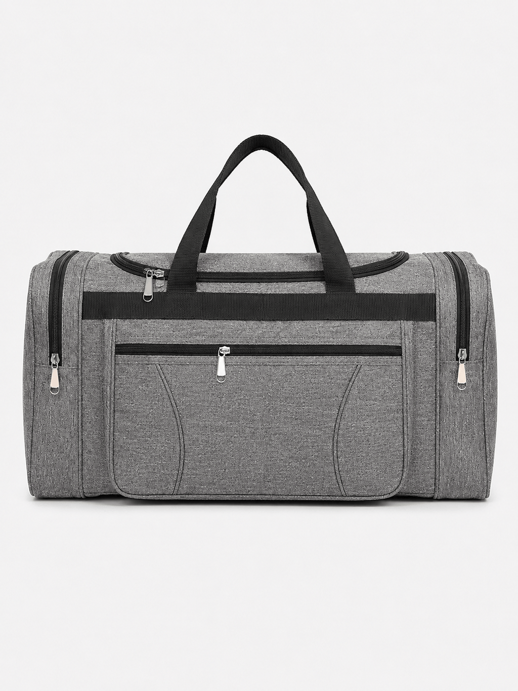 Sackovia Sac polochon homme imperméable en tissu Oxford gris grande capacité