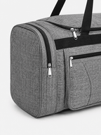 Sackovia Sac polochon homme imperméable en tissu Oxford gris grande capacité