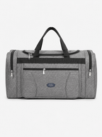 Sackovia Sac polochon homme imperméable en tissu Oxford gris grande capacité