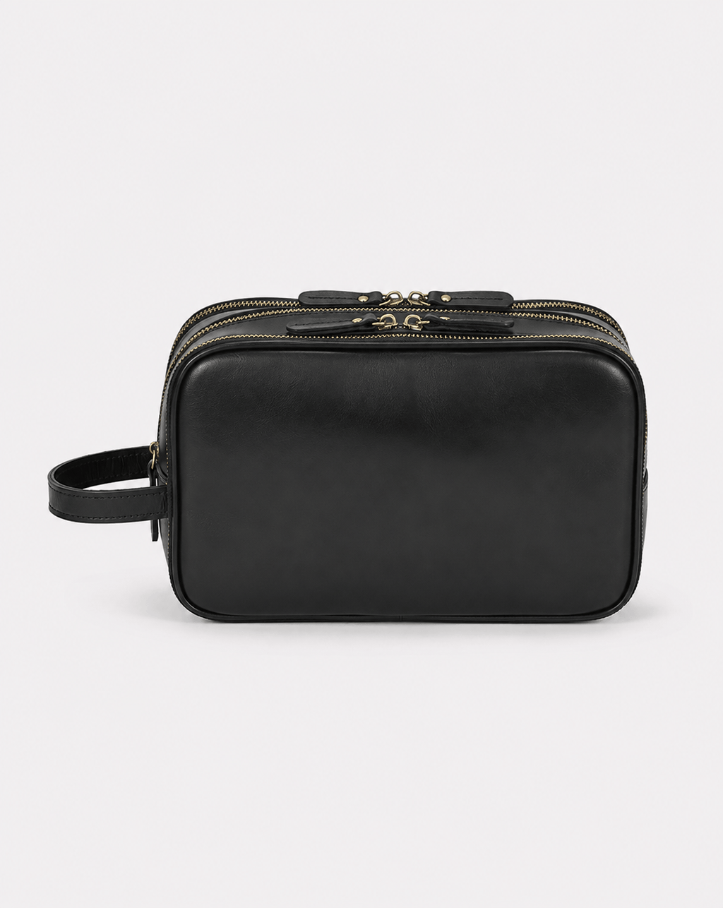 Sackovia Trousse De Toilette Cuir Pour Homme Véritable Marron Foncé