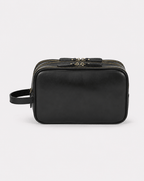 Sackovia Trousse De Toilette Cuir Pour Homme Véritable Marron Foncé