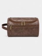 Sackovia Trousse De Toilette De Voyage Femme Cuir PU Marron