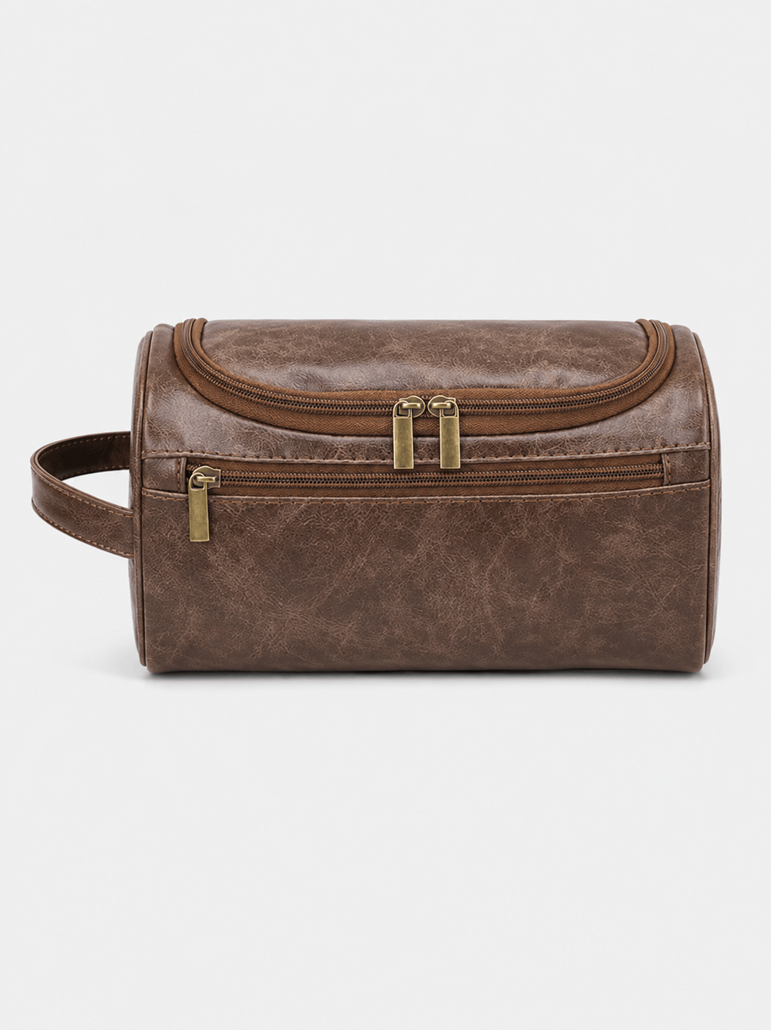 Sackovia Trousse De Toilette De Voyage Femme Cuir PU Marron